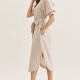 Entro | Bea Striped Midi Dress | Sweetest Stitch Boutique Richmond VA