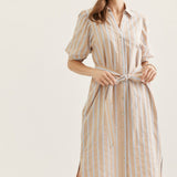 Entro | Bea Striped Midi Dress | Sweetest Stitch Boutique Richmond VA
