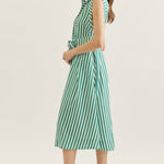 Entro | Tristen Striped Midi Dress | Sweetest Stitch Boutique Richmond