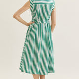 Entro | Tristen Striped Midi Dress | Sweetest Stitch Boutique Richmond