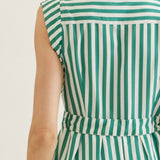 Entro | Tristen Striped Midi Dress | Sweetest Stitch Boutique Richmond