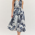 Entro | Marie Floral Sleeveless Midi Dress | Sweetest Stitch Boutique 