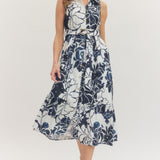 Entro | Marie Floral Sleeveless Midi Dress | Sweetest Stitch Boutique 
