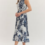 Entro | Marie Floral Sleeveless Midi Dress | Sweetest Stitch Boutique 