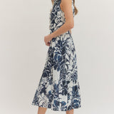 Entro | Marie Floral Sleeveless Midi Dress | Sweetest Stitch Boutique 
