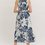 Entro | Marie Floral Sleeveless Midi Dress | Sweetest Stitch Boutique 