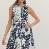 Entro | Marie Floral Sleeveless Midi Dress | Sweetest Stitch Boutique 