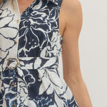 Entro | Marie Floral Sleeveless Midi Dress | Sweetest Stitch Boutique 