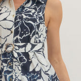 Entro | Marie Floral Sleeveless Midi Dress | Sweetest Stitch Boutique 
