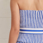 Entro | Paige Striped Strapless Midi Dress | Sweetest Stitch Boutique