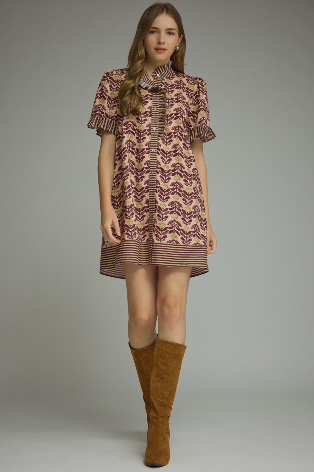 Entro | Abigail Floral Mini Dress | Sweetest Stitch Boutique Richmond