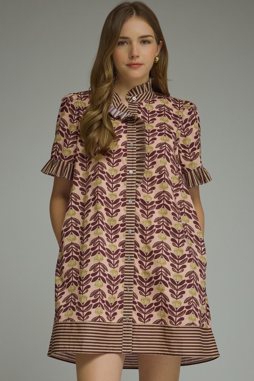 Entro | Abigail Floral Mini Dress | Sweetest Stitch Boutique Richmond