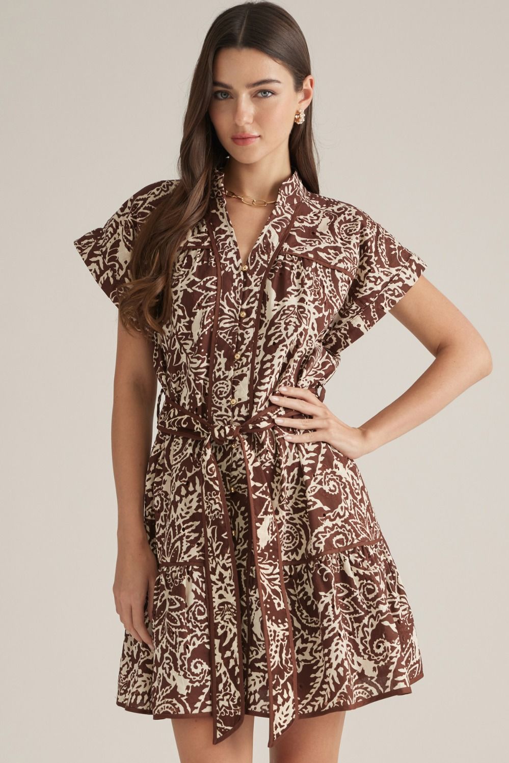 Entro | Grace Paisley Mini Dress | Sweetest Stitch Boutique Richmond