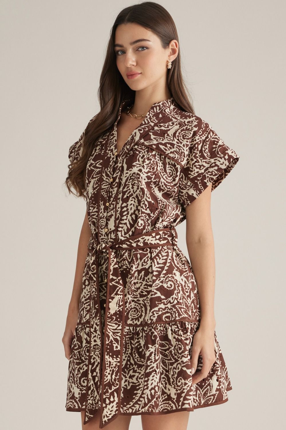 Entro | Grace Paisley Mini Dress | Sweetest Stitch Boutique Richmond