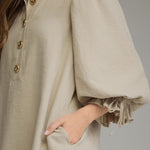 Entro | Lyla Mini Dress - Taupe | Sweetest Stitch Boutique Richmond VA