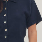 Entro | Katie Button Front Sweater | Sweetest Stitch Boutique Richmond