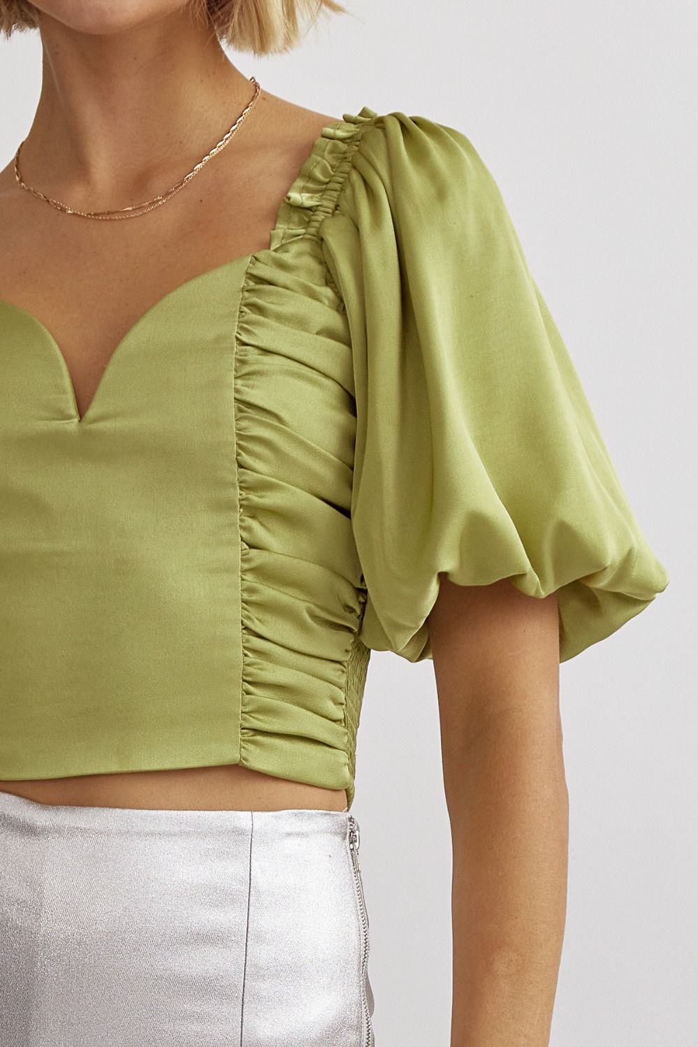 Entro | Green Going Out Top | Sweetest Stitch Online Boutique