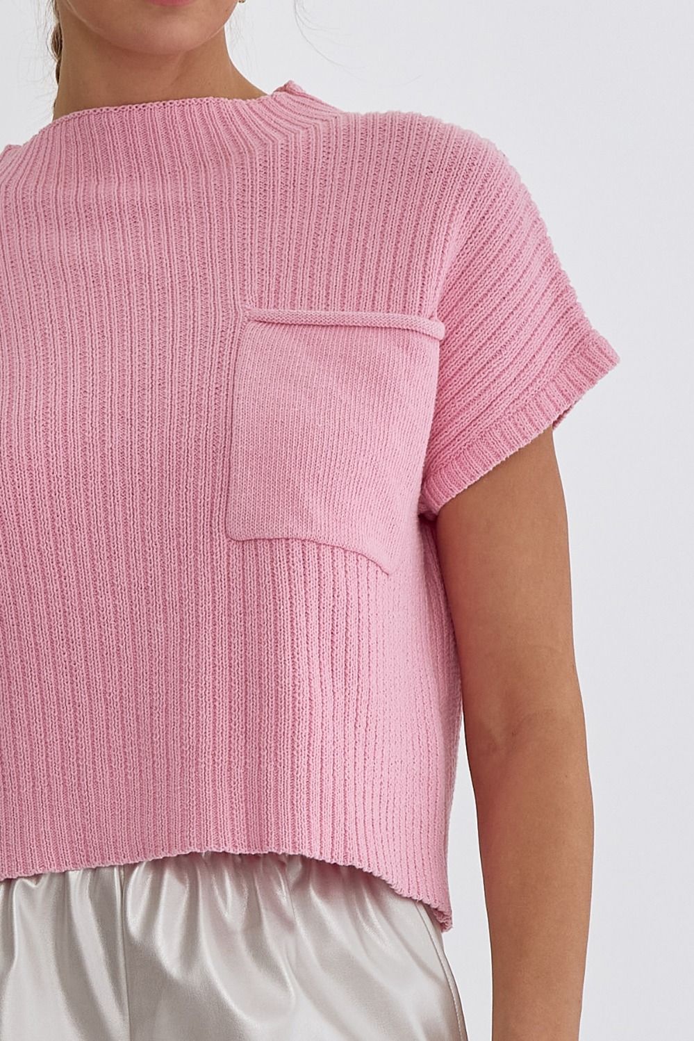 Entro | Pink Knit Top | Sweetest Stitch Online Boutique for Women