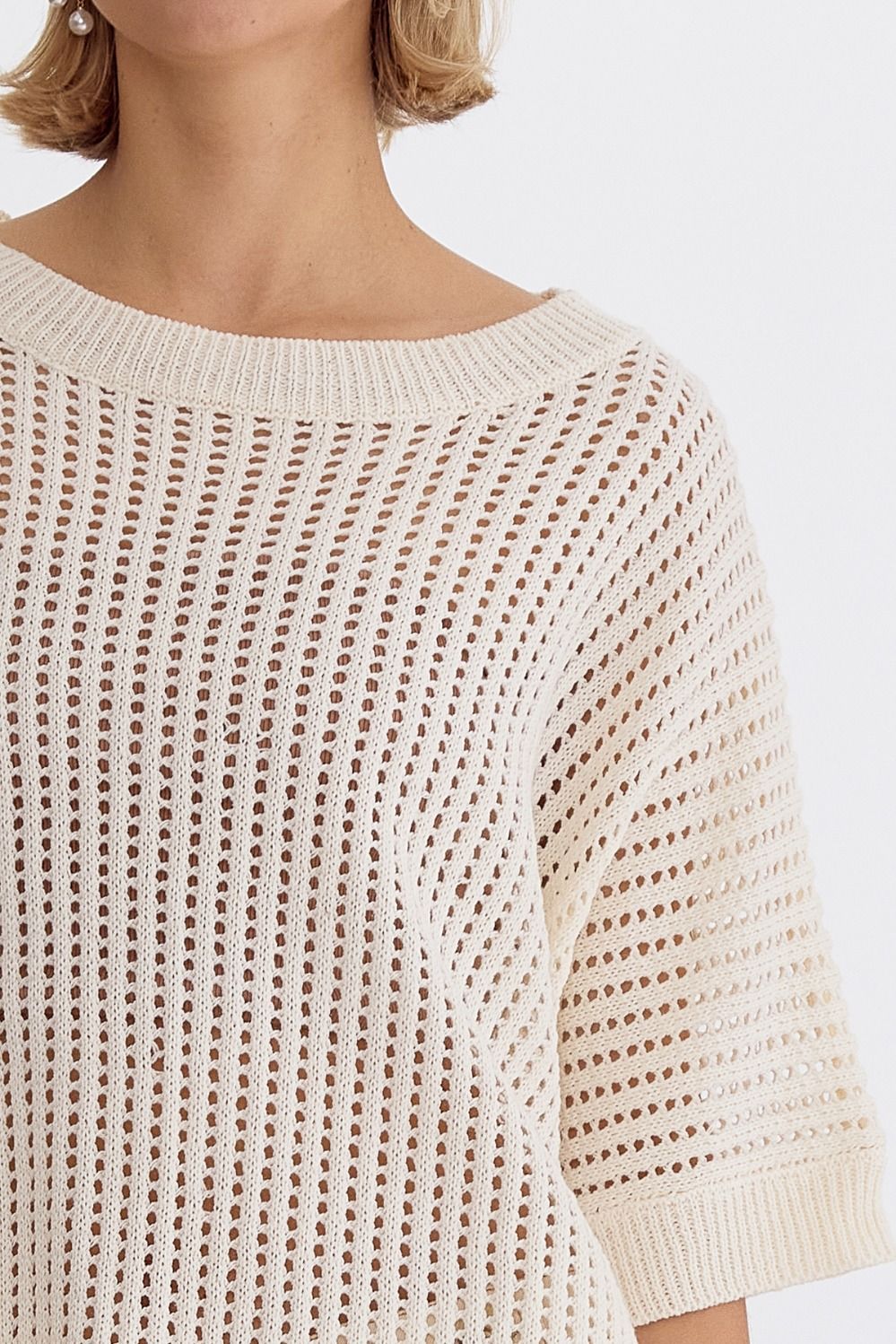 Entro | Short Sleeve Crochet Top | Sweetest Stitch Online Boutique