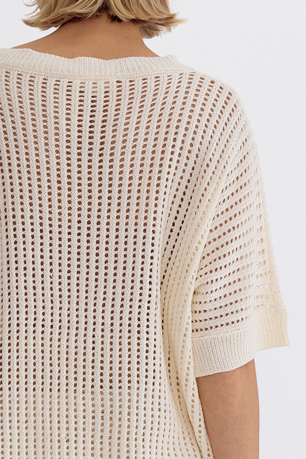 Entro | Short Sleeve Crochet Top | Sweetest Stitch Online Boutique