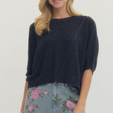 Entro | Morgan Short Sleeve Knit Top | Sweetest Stitch Boutique RVA