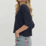 Entro | Morgan Short Sleeve Knit Top | Sweetest Stitch Boutique RVA
