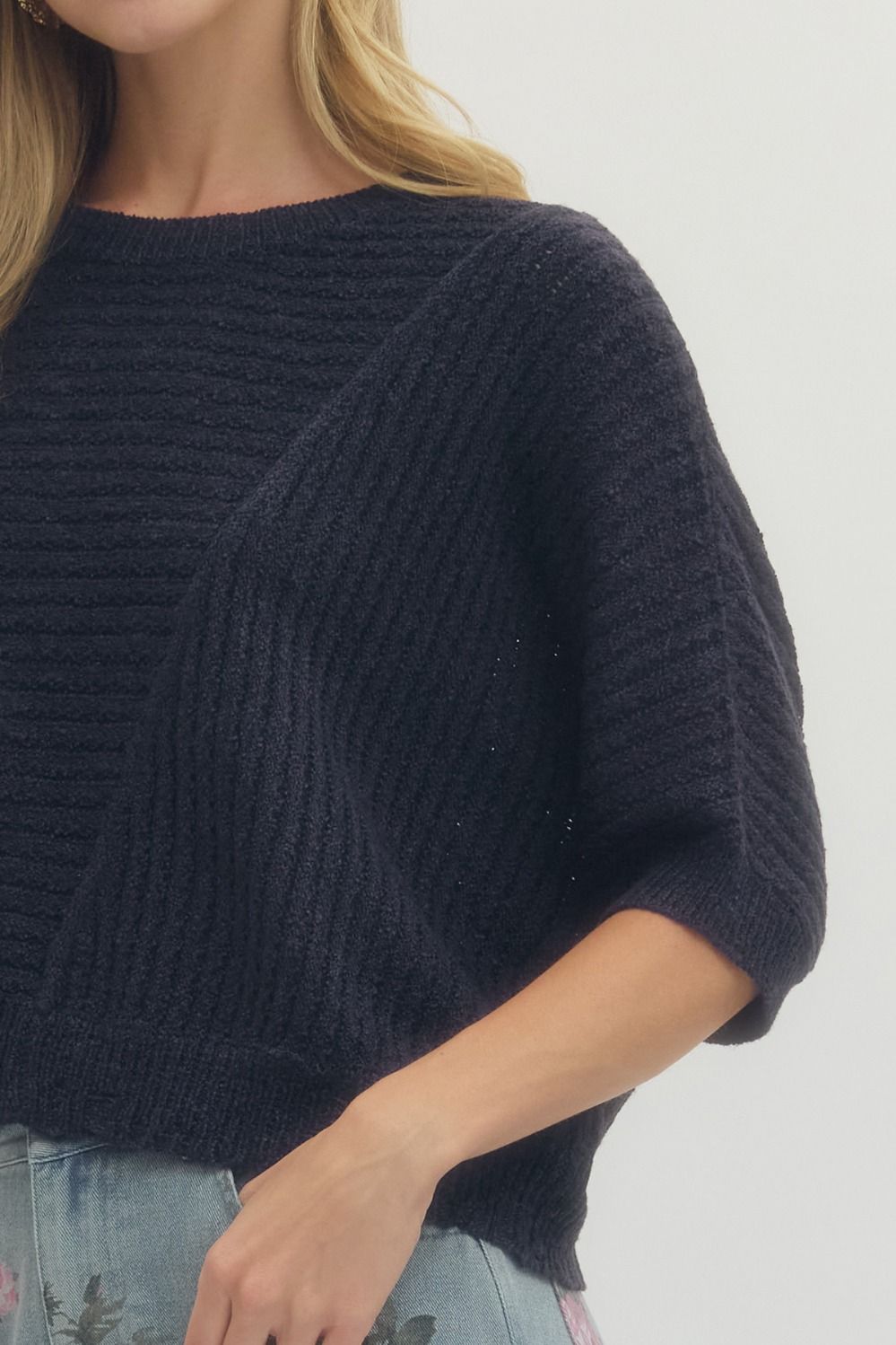 Entro | Morgan Short Sleeve Knit Top | Sweetest Stitch Boutique RVA