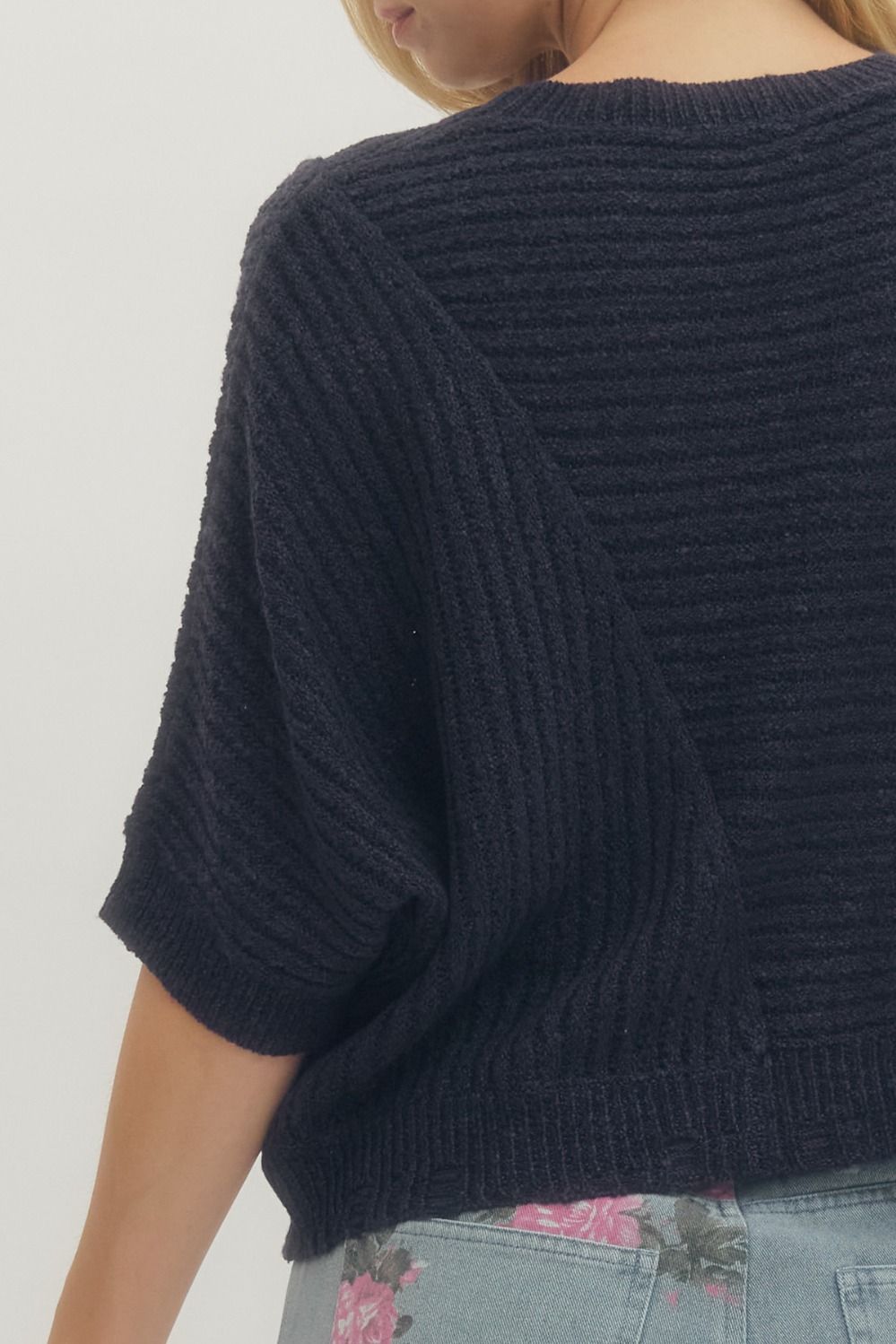 Entro | Morgan Short Sleeve Knit Top | Sweetest Stitch Boutique RVA
