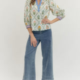Entro | Bree Floral V-Neck Top | Sweetest Stitch Boutique Richmond