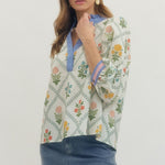 Entro | Bree Floral V-Neck Top | Sweetest Stitch Boutique Richmond