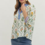 Entro | Bree Floral V-Neck Top | Sweetest Stitch Boutique Richmond