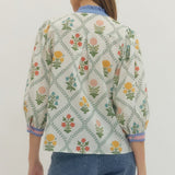 Entro | Bree Floral V-Neck Top | Sweetest Stitch Boutique Richmond
