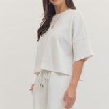 Entro | Johnna Embroidered Top | Sweetest Stitch Richmond Boutique