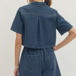 Entro | Morgan Short Sleeve Denim Top | Sweetest Stitch Boutique RVA