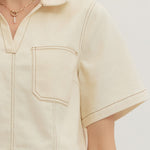 Entro | Morgan Denim Top | Sweetest Stitch Boutique Richmond VA 