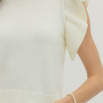 Entro | Lexi Ruffle Sleeve Knit Top | Sweetest Stitch Boutique RVA