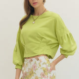 Reagan Balloon Sleeve Top