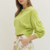 Reagan Balloon Sleeve Top