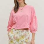 Entro | Reagan Balloon Sleeve Top | Sweetest Stitch Boutique RVA