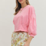 Entro | Reagan Balloon Sleeve Top | Sweetest Stitch Boutique RVA