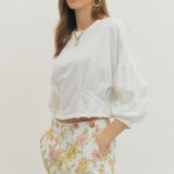 Entro | Reagan Balloon Sleeve Top | Sweetest Stitch Boutique RVA
