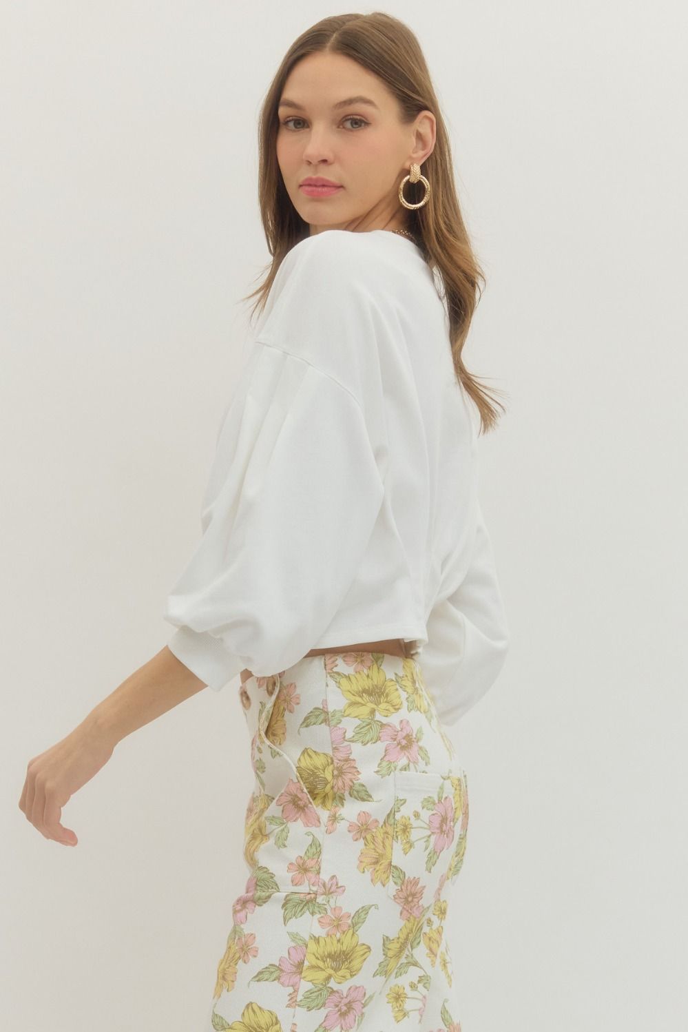 Entro | Reagan Balloon Sleeve Top | Sweetest Stitch Boutique RVA