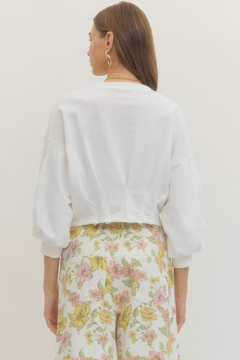 Entro | Reagan Balloon Sleeve Top | Sweetest Stitch Boutique RVA