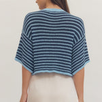 Entro | Elizabeth Short Sleeve Striped Cardigan | Sweetest Stitch RVA