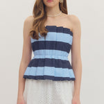 Entro | Ashley Striped Strapless Top | Sweetest Stitch Boutique RVA