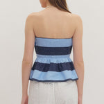 Entro | Ashley Striped Strapless Top | Sweetest Stitch Boutique RVA