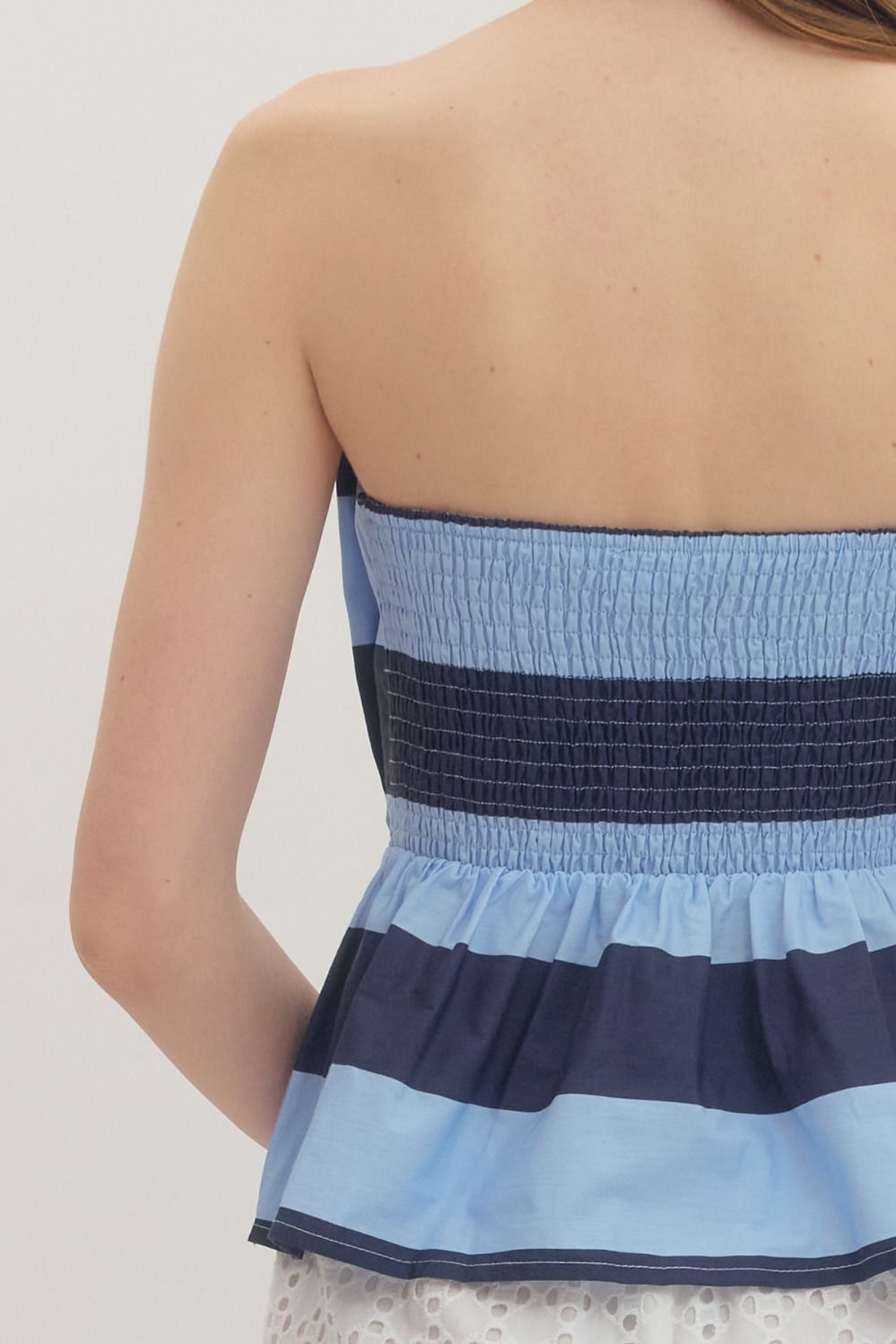 Entro | Ashley Striped Strapless Top | Sweetest Stitch Boutique RVA