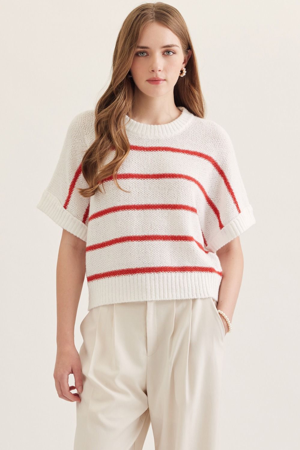 Entro | Ivy Striped Knit Top | Sweetest Stitch Boutique Richmond VA