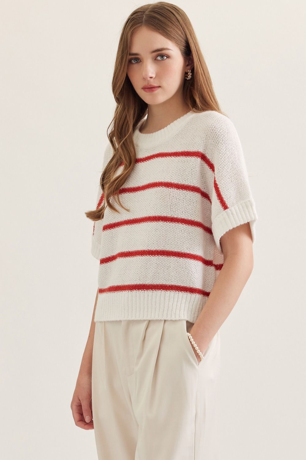 Entro | Ivy Striped Knit Top | Sweetest Stitch Boutique Richmond VA