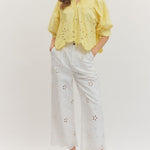 Entro | Starr Short Sleeve Eyelet Top | Sweetest Stitch Boutique RVA